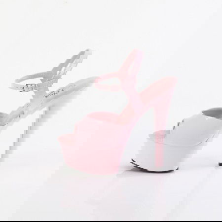 Sandale cu toc inalt, roz, elegante si comode, Pleaser GLEAM 609 [2]