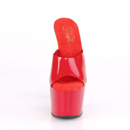 Sandale rosii cu toc inalt si platforma [3]