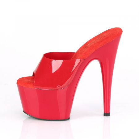 Sandale rosii cu toc inalt si platforma [4]