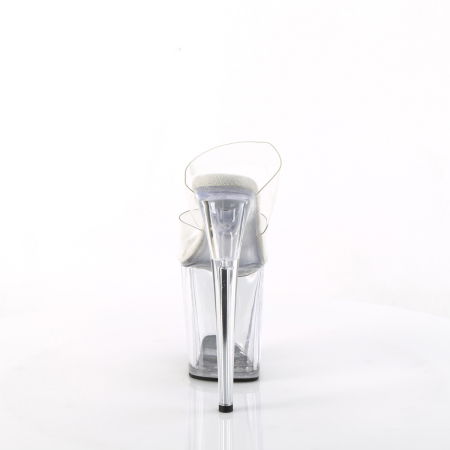 Papuci transparenti FLAMINGO 802 Pleaser toc 20 cm pole dance [3]