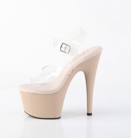 Sandale nude cu toc inalt si platforma, pole dance, ADORE 708 [3]