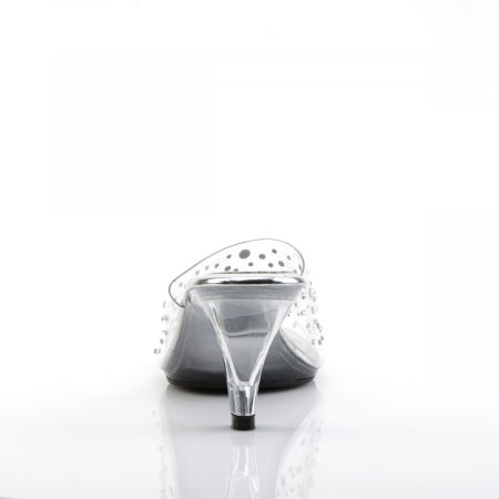 Sandale de dama cu toc mic concurs bikini fitness de mireasa Pleaser [3]