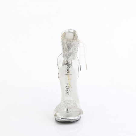 Sandale concurs fitness fara platforma de mireasa pleaser toc de 12 cm [3]