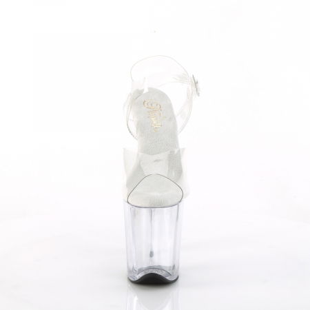 Sandale transparente papuci cu platforma Pleaser [1]