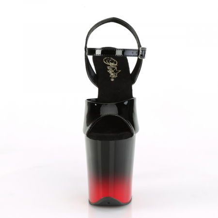 Sandale Pleaser toc inalt pole dance dans la bara negru rosu [1]