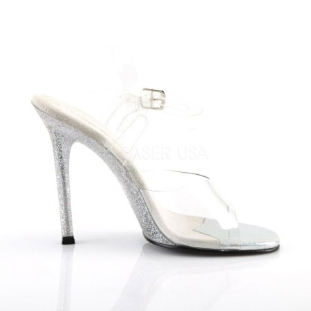 Sandale concurs bikini fitness fara platforma transparente [4]