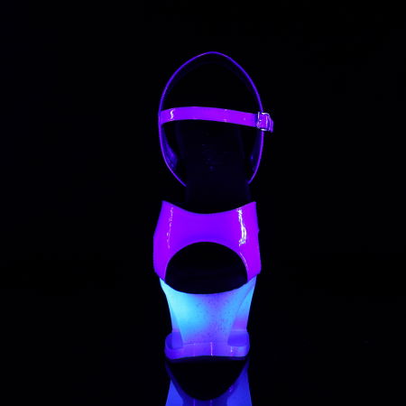 Sandale albastre cu toc inalt si platforma de scena [1]