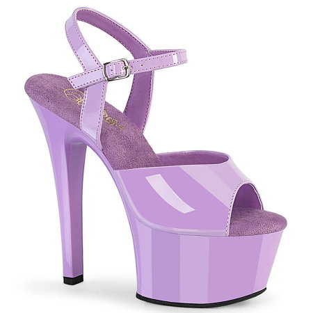 Sandale Pole Dance marimi mari - Sandale mov lila ASPIRE 609 Pleaser USA – toc 15 cm
