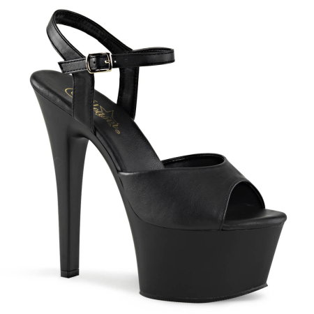 sandale negre piele ecologica Aspire 609 Pleaser [0]