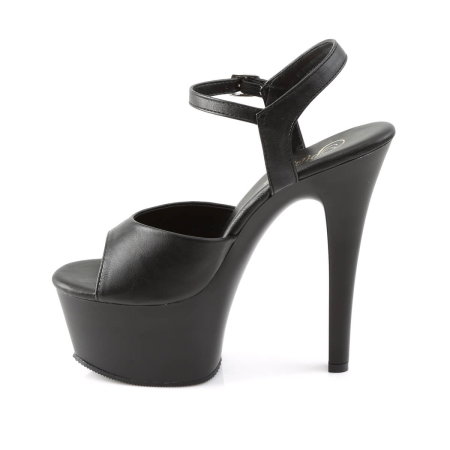 sandale negre piele ecologica Aspire 609 Pleaser [1]