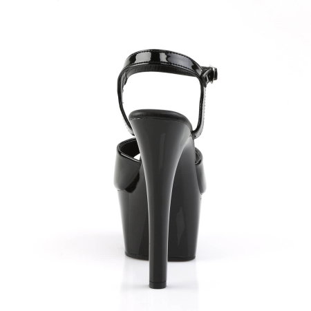 sandale negre cu platforma si toc de 15 cm Aspire 609, Pleaser [2]