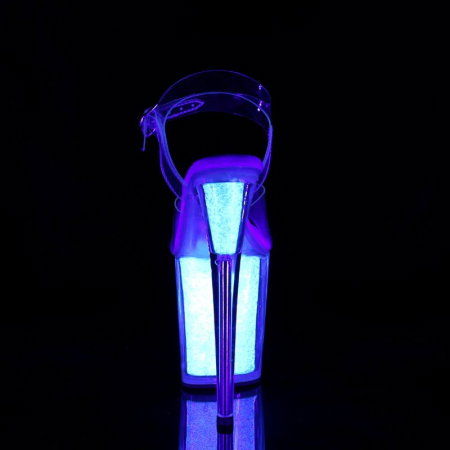 sandale pole dance Flamingo 808 UVG cu toc de 20 cm si platformă înaltă [1]