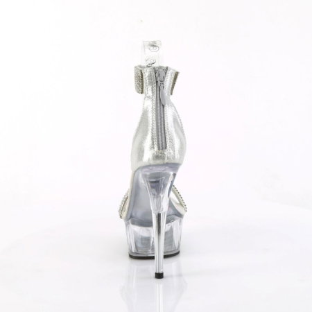 Sandale transparente cu toc si platforma, cu pietricele, delight 641 [1]