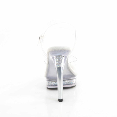 Sandale Fabulicious MAJESTY 508 RSI transparente cu strasuri AB, toc de 13,2 cm și calapod Comfort Width pentru picior lat. [3]