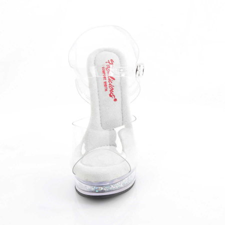 Sandale Fabulicious MAJESTY 508 RSI transparente cu strasuri AB, toc de 13,2 cm și calapod Comfort Width pentru picior lat. [1]