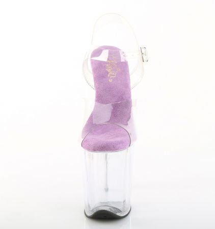 Sandale cu toc transparent comode, pentru pole dance [2]