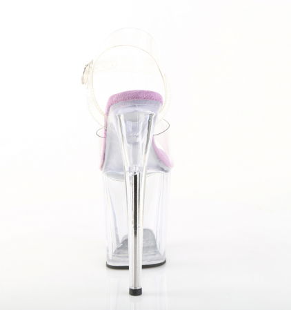 Sandale cu toc transparent comode, pentru pole dance [4]