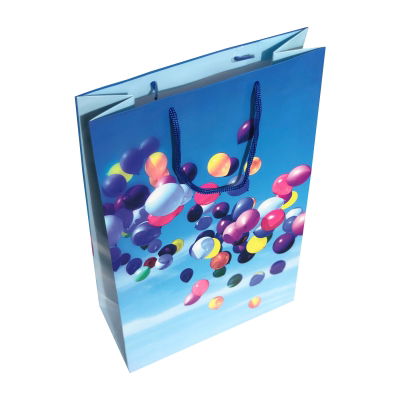 Punga cadou de hartie mare cu model baloane [1]