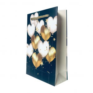 Pungi cadou MICI - Punga de cadou mica, model elegant cu inimioare