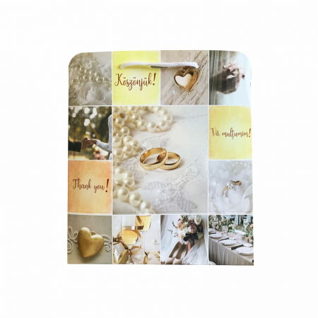 Pungi cadou PATRATE - Punga cadou pentru nunta Va multumim