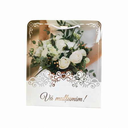 Pungi cadou PATRATE - Punga cadou pentru nunta Buchet mireasa