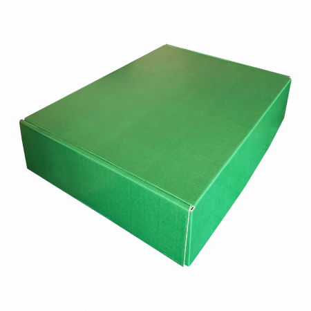 Cutii cu autoformare - Cutie microondul cu autoformare verde 33x23x8 cm