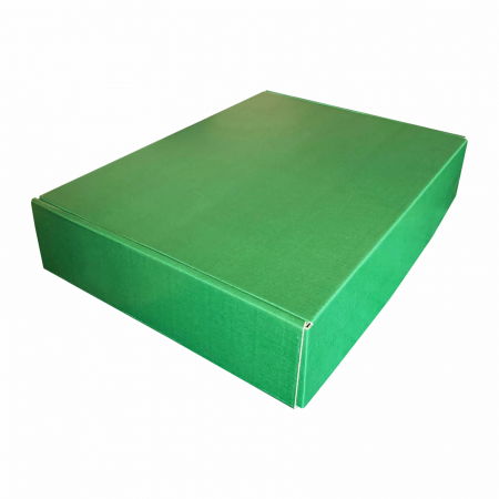 Cutii cu autoformare - Cutie microondul cu autoformare verde 35x25x7 cm