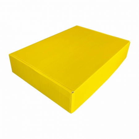 Cutii cu autoformare - Cutie microondul cu autoformare galbena 35x25x7 cm