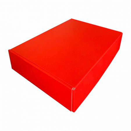 Cutii cu autoformare - Cutie microondul cu autoformare rosie 33x23x8 cm