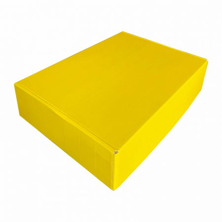 Cutii cu autoformare - Cutie microondul cu autoformare galbena 33x23x8 cm