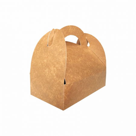 Gama Kraft - SET 50 Cutii Kraft natur pentru prajituri (17x10x9,5 cm)