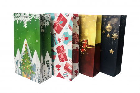 Pungi cadou MARI - Set Punga de cadou mare cu modele variate Craciun