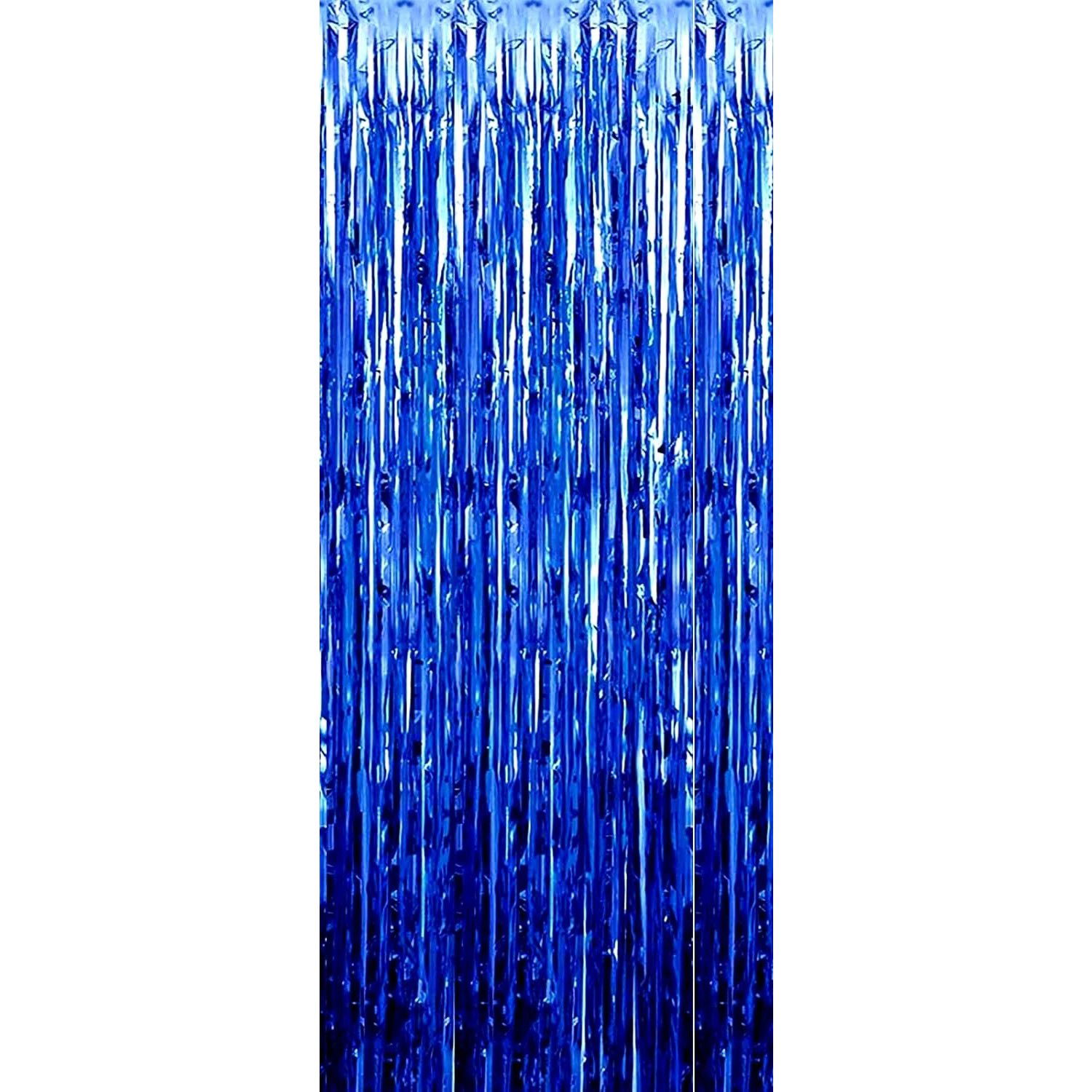 Petrecere - Perdea Franjurata, Flippy, Model Decor Petrecere, pentru Fundal de Poze, Amenajare Colorata a Petrecerii, Dimensiune 100x200 cm, Albastru Inchis