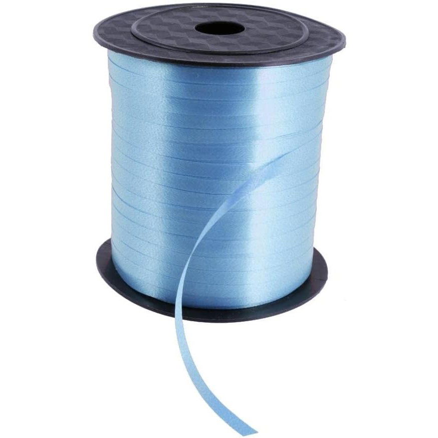 Panglica pentru Baloane, Flippy, Rola de 200 de Metri, din Rafie, Albastra [7]