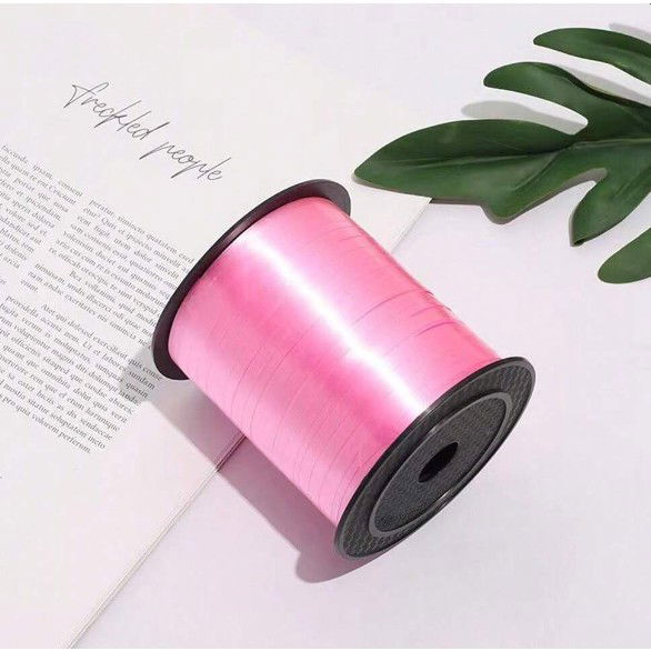 Panglica pentru Baloane, Flippy, Rola de 200 de Metri, din Rafie, Roz [5]