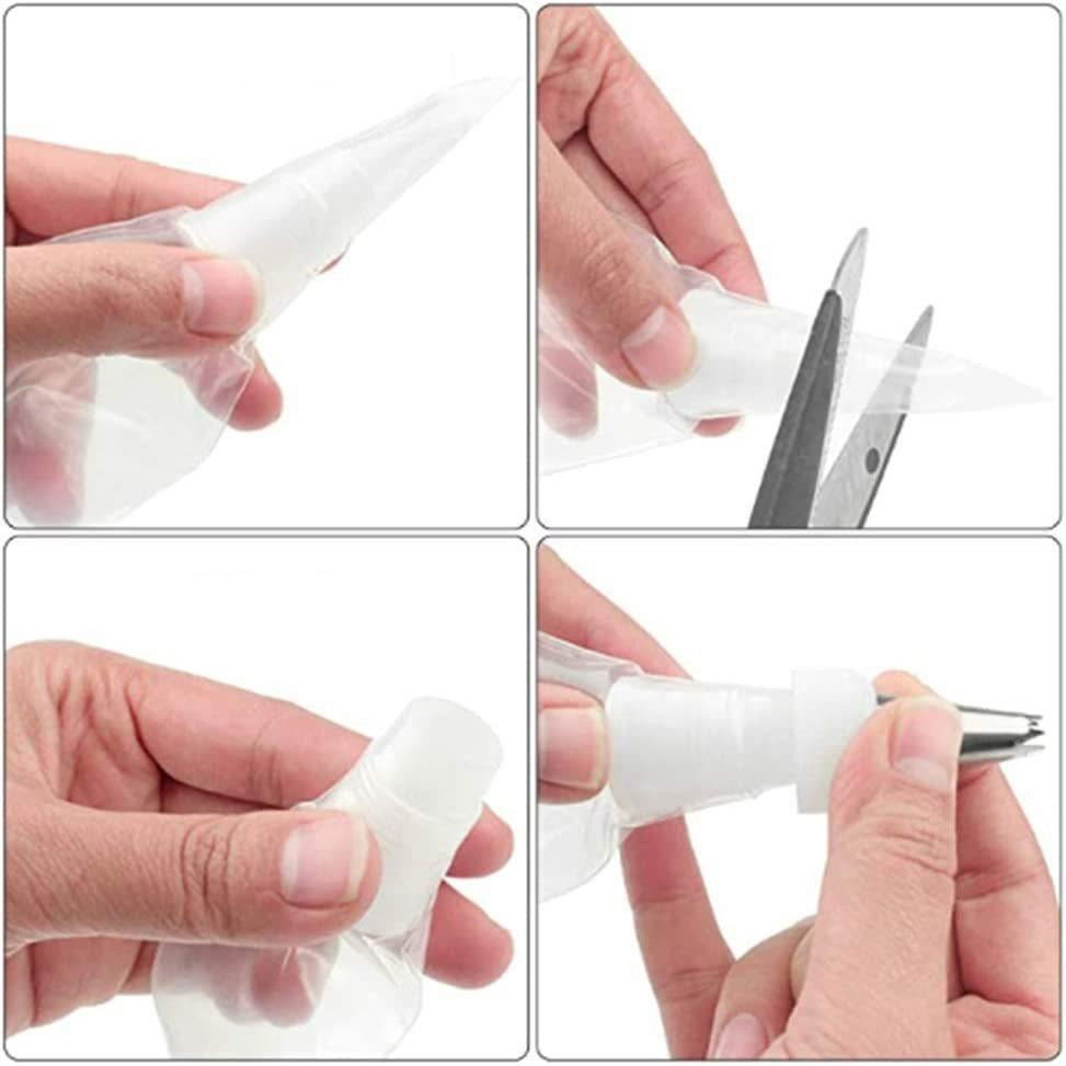 Set de 216 Piese de Copt pentru Prajituri, Flippy, 3 Tavi de Copt, Nivelator, Forme Cupcake, Pos pentru Ornat cu 7 Capete, Feliator Tort, din Otel Inoxidabil, Multicolor [8]