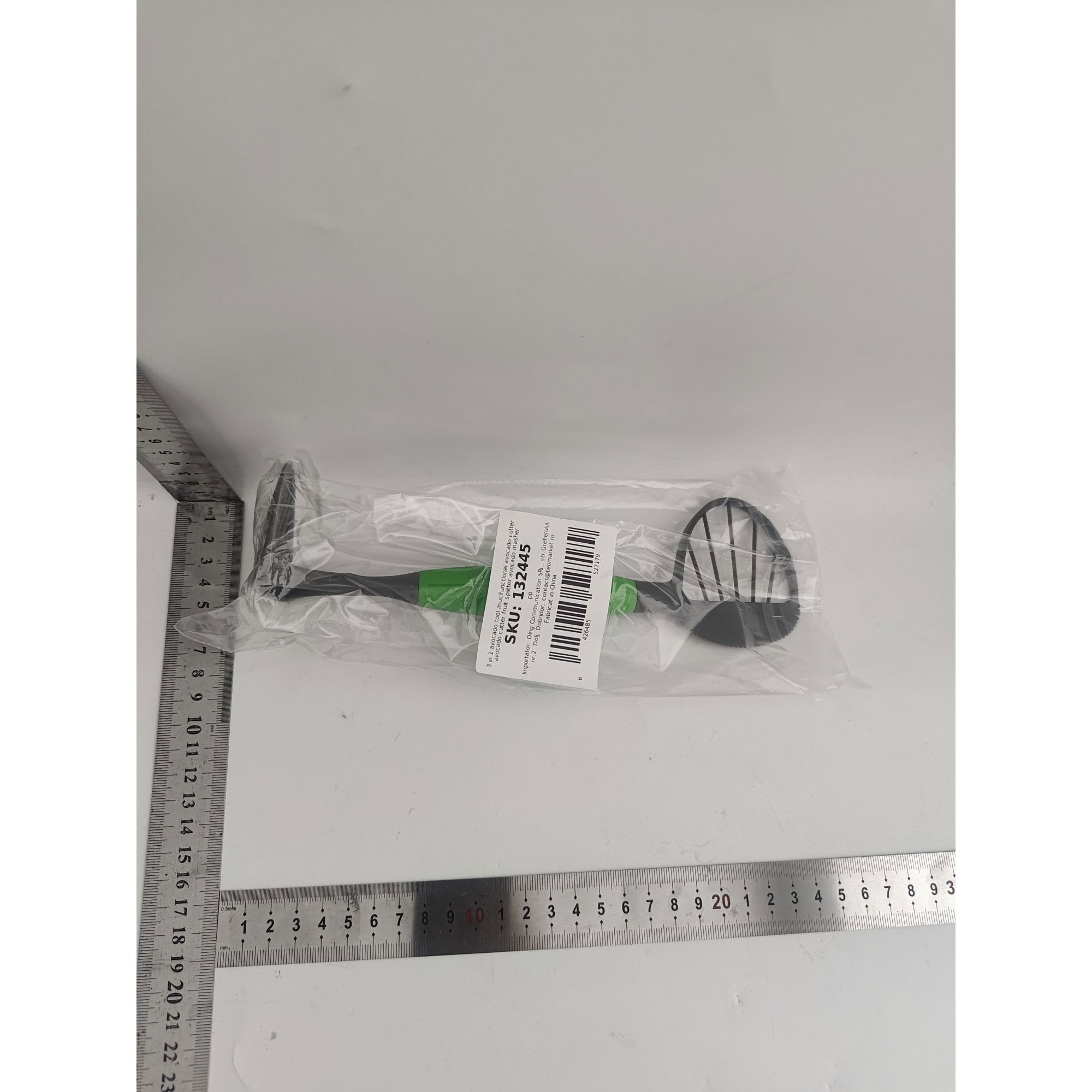 Pentru casa - Feliator Multifunctional pentru Avocado, Flippy, pentru Taierea in Cubulete si Pasare, pentru Bucatarie, Preparare Guacamole, ABS, 24x7x6 cm, Verde