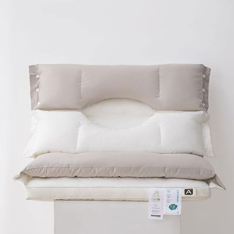 Perna Ortopedica 3 in 1, Flippy, Strat Dublu, Protectie Cervicala, pentru Adulti, 45 x 70 cm, Alb [9]