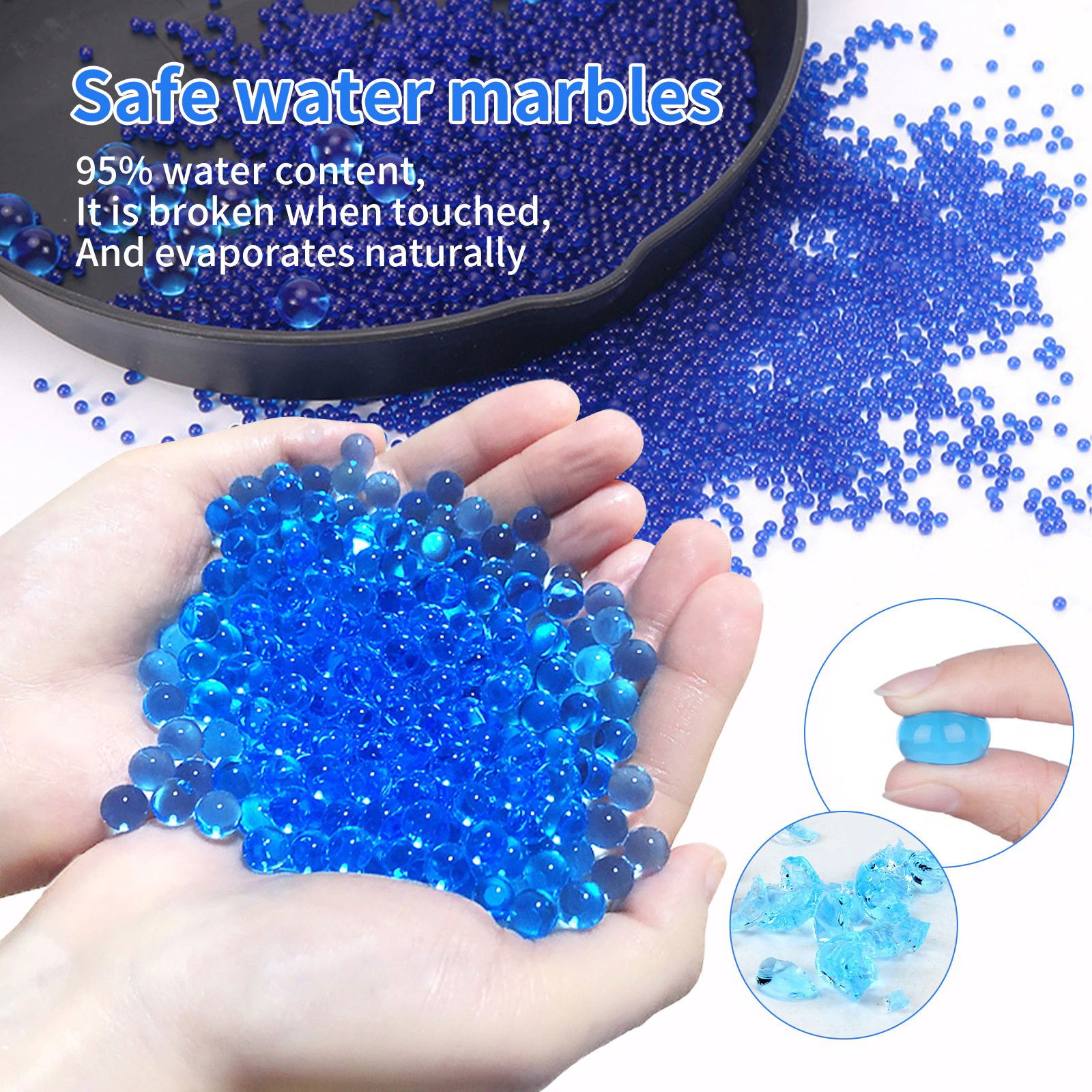 Mitraliera de jucarie electrica Flippy cu bile de hidrogen de gel, gun bluster, tragere in rafala, varsta peste 6 ani, ochelari de protectie, 5000 de bile incluse, cablu de incarcare, 40.1 x 31.6 cm,  [7]