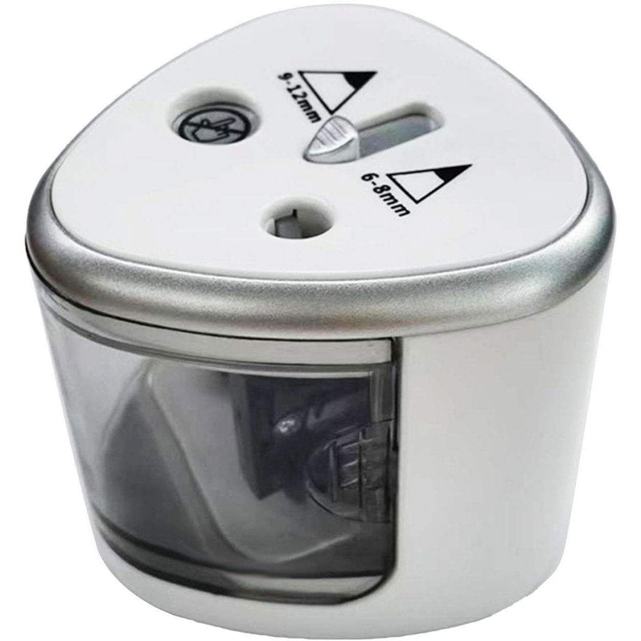 Pentru casa - Ascutitoare Electrica cu 2 Gauri, Flippy, Gri, Baterii 4 x AA (neincluse), 7.5 x 7.5 x 7.5 cm, Gri