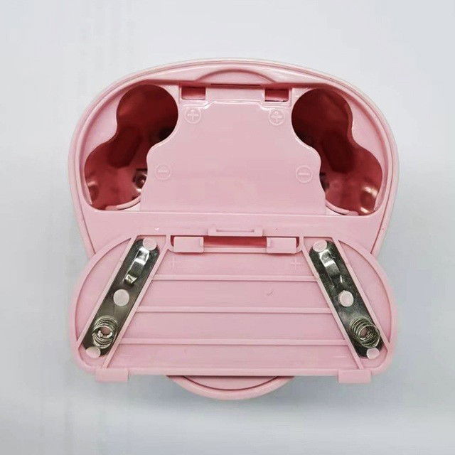 Pentru casa - Ascutitoare Electrica cu 2 Gauri, Flippy, Gri, Baterii 4 x AA (neincluse), 7.5 x 7.5 x 7.5 cm, Roz