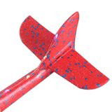 Jucarii - Avion Planor Flippy, cu Lumini pe Toata Lungimea, din Poliester, 48 cm, Rosu