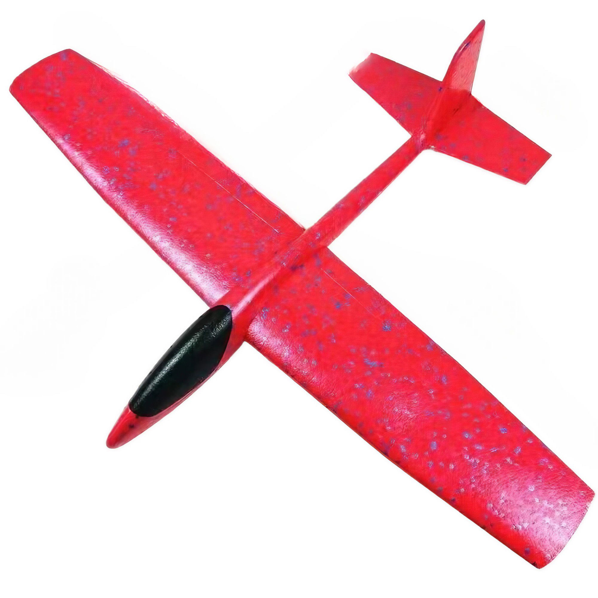 Jucarii - Avion Planor Flippy, din Polistiren, Lungime 84 cm , Jucarie Recreativa, Cascadorii, Rosu