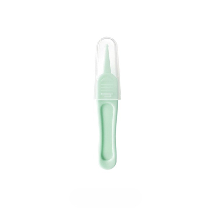 10 - 25 LEI - Set Aspirator Nazal pentru Copii, Flippy, Manual, Anti-Reflux, cu Pompita, Usor de Curatat, Varf din Silicon, 11.2x4cm, Verde