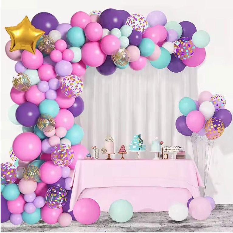 50 - 100 LEI - Baloane pentru Arcada HAPPY BIRTHDAY, Flippy, baloane decorative din Latex, Set Mix 127 Baloane Colorate, Multicolor
