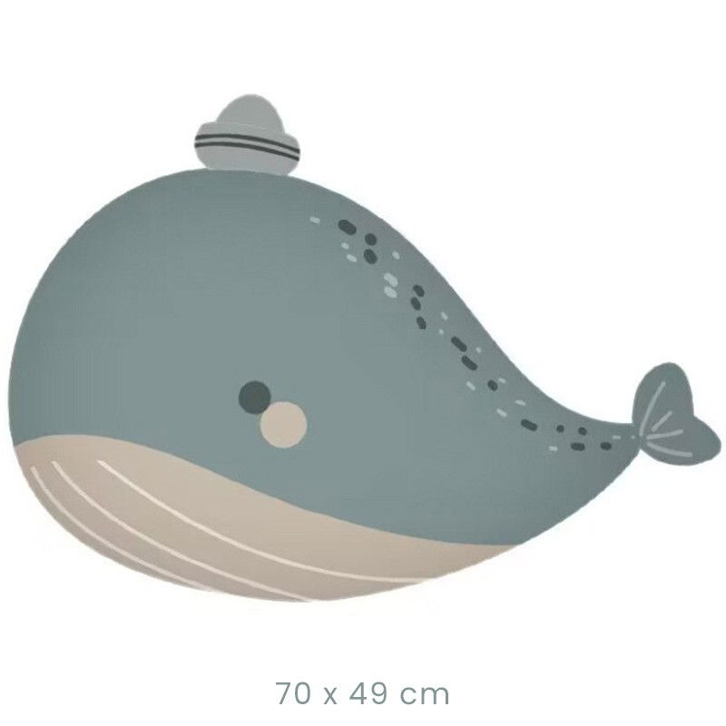 10 - 25 LEI - Balon din Folie Metalizata, Flippy, Figurina Animata, Model Balena, 70 x 49 cm, Ambalaj Individual, Pai Inclus, Umflare cu Aer sau Heliu, Albastru