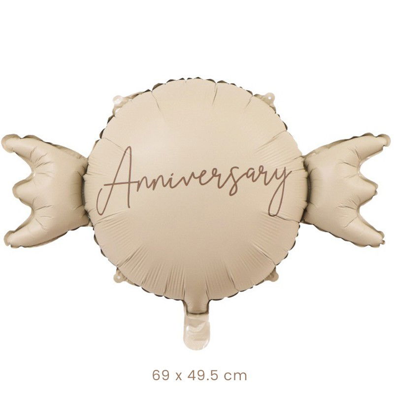 10 - 25 LEI - Balon din Folie Metalizata, Flippy, Figurina Animata, Model Bombonica Aniversara, 69 x 49.5 cm, Ambalaj Individual, Pai Inclus, Umflare cu Aer sau Heliu, Maro