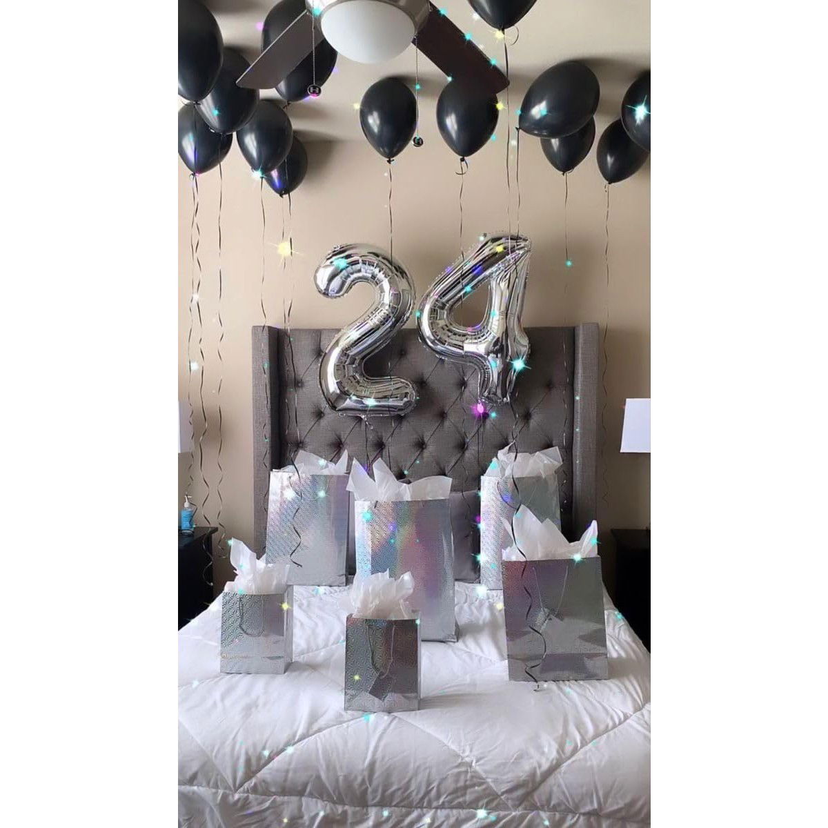 Balon din Folie Metalizata, Flippy, Figurina Cifra, Tema Aniversare 100 cm, Ambalaj Individual, Pai inclus, Umflare cu Aer sau Heliu, Argintiu, Cifra 2 [4]