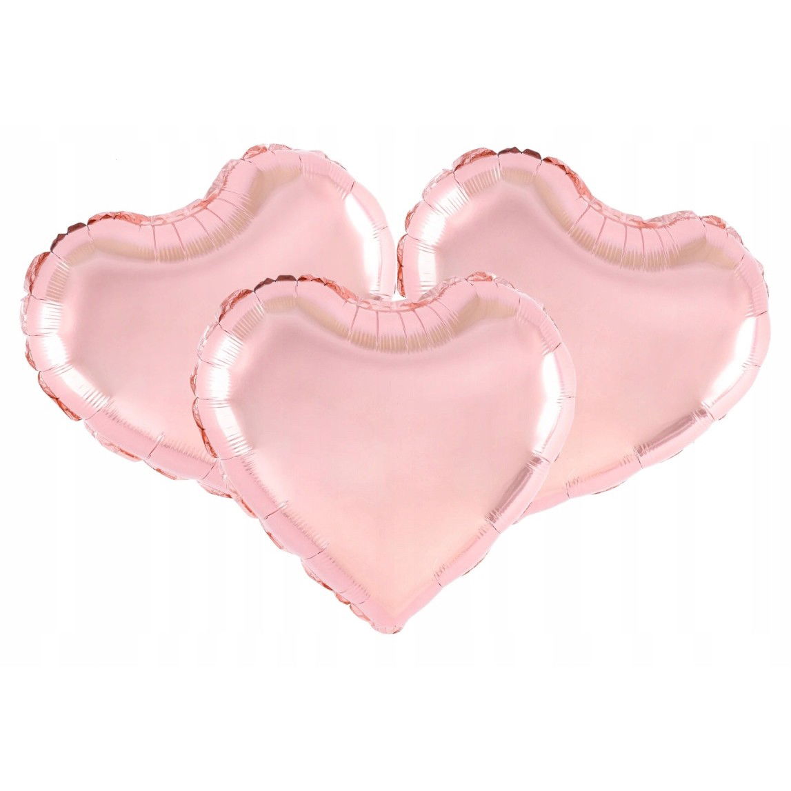 Petrecere - Balon din Folie Metalizata, Flippy, Figurina Inimioara, Model Simplu, Tematica Iubire, 40 cm, Ambalaj Individual, Pai Inclus, Umflare cu Aer sau Heliu, Rose