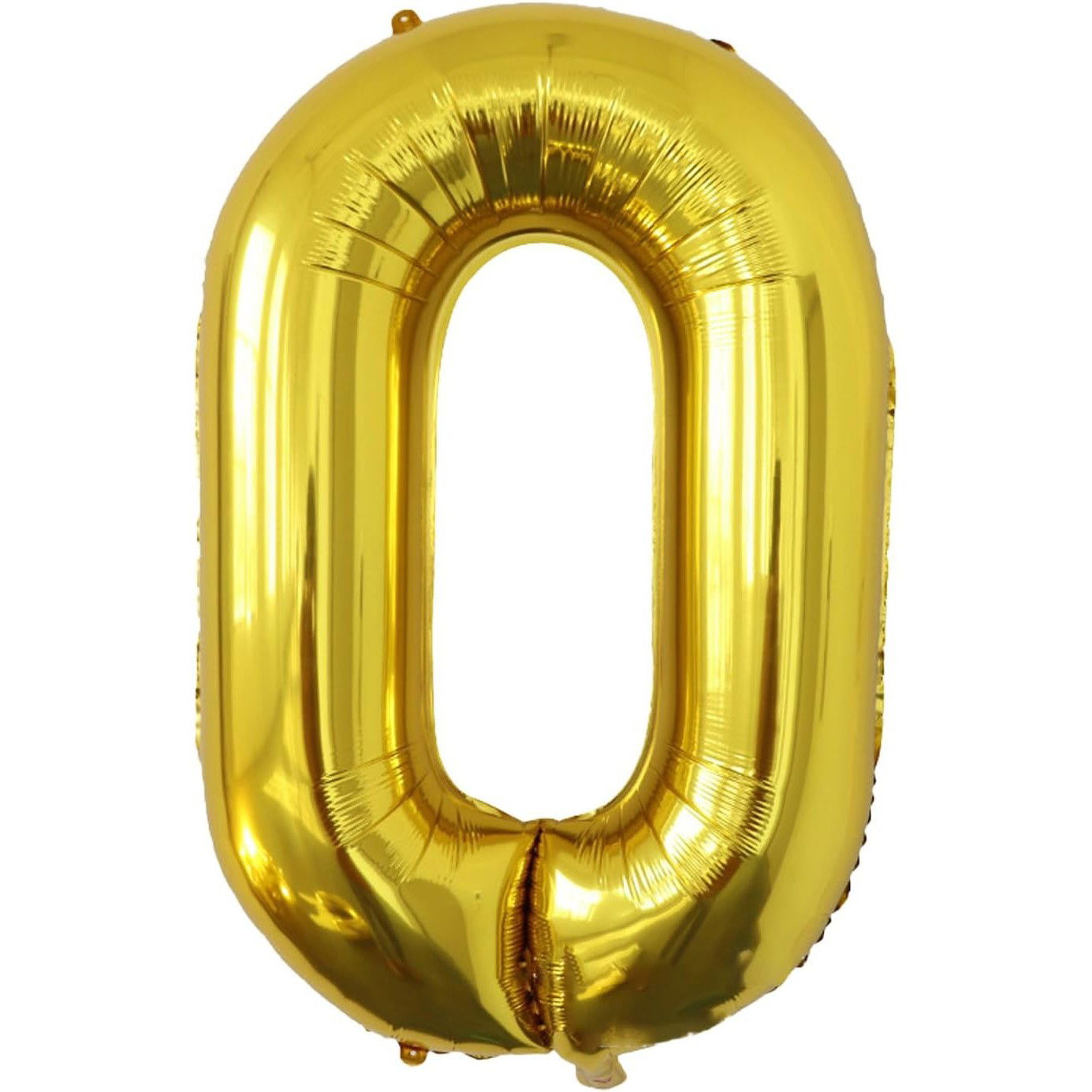 Balon Folie Metalizata Litera O, Flippy, 40 cm, Umflati cu Heliu sau Aer, Ambalaj Individual, Pai inclus, Auriu [1]